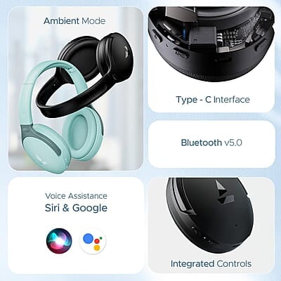 boAt Rockerz 551Anc Hybrid Active Noise Cancellation Over Ear Headphones with Up to 100H Playtime, ASAP Charge, Ambient Sound Mode &Dual Eq Modes, Enx Technology boAt Rockerz 551Anc Hybrid Active Noise Cancellation Over Ear Headphones with Up to 100H Playtime, ASAP Charge, Ambient Sound Mode &Dual Eq Modes, Enx Technology