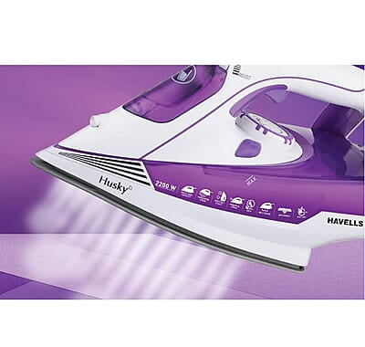 Havells Plastic Husky 2200 W Steam Iron With Auto Shut Off, Steam Boost, Vertical, Horizontal Ironing Havells Plastic Husky 2200 W Steam Iron With Auto Shut Off, Steam Boost, Vertical, Horizontal Ironing