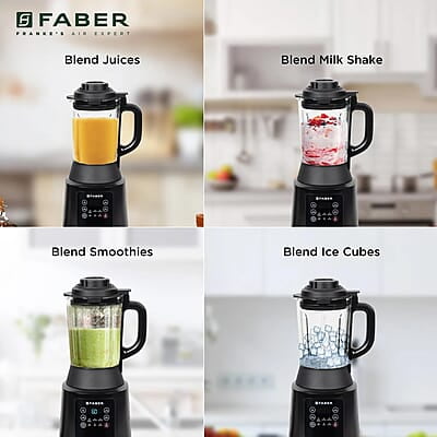 Faber 1800W Digital Power Blender Mixer Grinder 6 Auto Cook Menu Hot Soup Maker 850W Built-in Heater