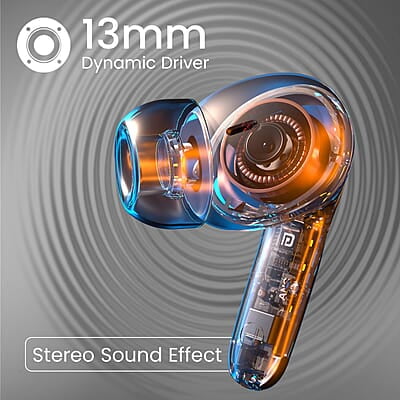 Portronics Harmonics Twins 28 ANC TWS in Ear Earbuds with Smart Touch Control, 50 Hours Playback, Quad Mic ENC Portronics Harmonics Twins 28 ANC TWS in Ear Earbuds with Smart Touch Control, 50 Hours Playback, Quad Mic ENC