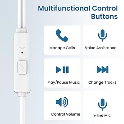 Ambrane Type-C Wired Earphones, 10Mm Bass Drivers, Inline Controls for Type C Smartphones, Iphone 15 & Laptop, 1.2M Braided Anti Tangle Wire with Mic for Clear Calling Stringz 03 Ambrane Type-C Wired Earphones, 10Mm Bass Drivers, Inline Controls for Type C Smartphones, Iphone 15 & Laptop, 1.2M Braided Anti Tangle Wire with Mic for Clear Calling Stringz 03