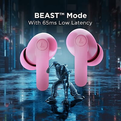 boAt Airdopes 121 PRO Truly Wireless in Ear Ear Buds w/Quad Mic ENx, Low Latency Mode for Gaming, 50H Playtime, IWP, IPX4, Battery Indicator Screen boAt Airdopes 121 PRO Truly Wireless in Ear Ear Buds w/Quad Mic ENx, Low Latency Mode for Gaming, 50H Playtime, IWP, IPX4, Battery Indicator Screen