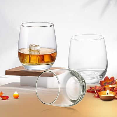 Treo by Milton Sphero On The Rocks Glass Tumbler,6 pc Set, 350 ml Each,Transparent Treo by Milton Sphero On The Rocks Glass Tumbler,6 pc Set, 350 ml Each,Transparent