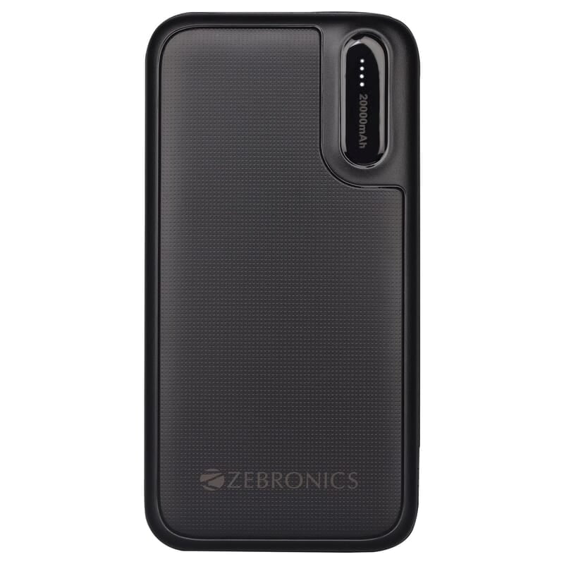 ZEBRONICS MB20000R2 Power Bank, 20000 mAh, 10W Output, Dual USB Output, Type C & Micro USB Input, Built in Protections, LED Indicator ZEBRONICS MB20000R2 Power Bank, 20000 mAh, 10W Output, Dual USB Output, Type C & Micro USB Input, Built in Protections, LED Indicator