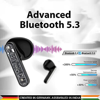 Blaupunkt Btw100 Khrome Bassbuds Truly Wireless Bluetooth Earbuds I Hd Sound I Gaming Mode I Low Latency I 30H PlaytimeITurbovolt Charging I Bt Version 5.3 I Intuitive Touch Controls Blaupunkt Btw100 Khrome Bassbuds Truly Wireless Bluetooth Earbuds I Hd Sound I Gaming Mode I Low Latency I 30H PlaytimeITurbovolt Charging I Bt Version 5.3 I Intuitive Touch Controls