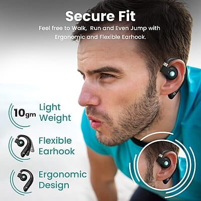 Portronics Harmonics Twins S14 Over Ear OWS Smart Wireless Earbuds with Mic,Secure & Flexible Earhook,15Hrs Playtime Portronics Harmonics Twins S14 Over Ear OWS Smart Wireless Earbuds with Mic,Secure & Flexible Earhook,15Hrs Playtime