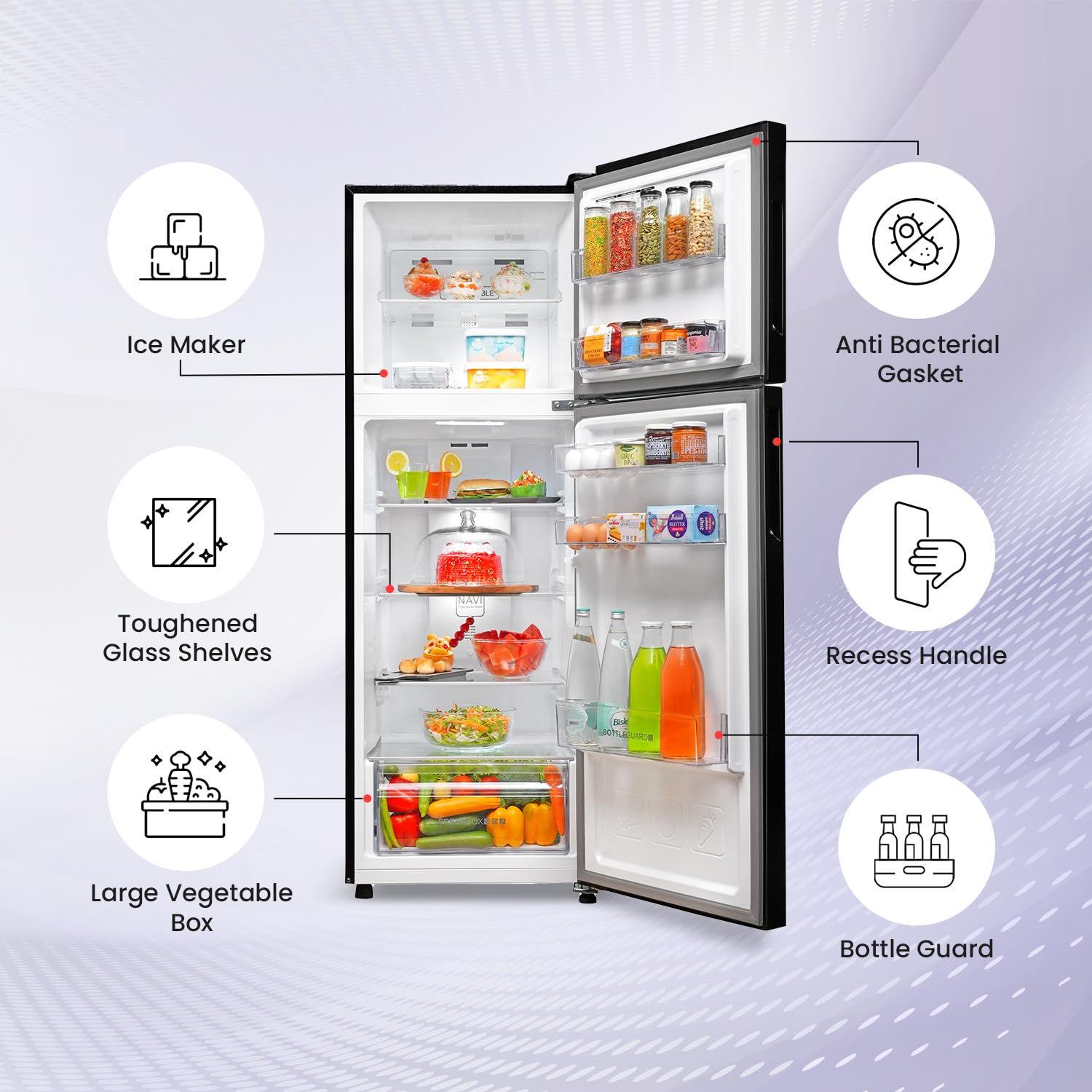 Haier 240 L, 3 Star, 5 In 1 Convertible, Twin Inverter Technology Haier 240 L, 3 Star, 5 In 1 Convertible, Twin Inverter Technology