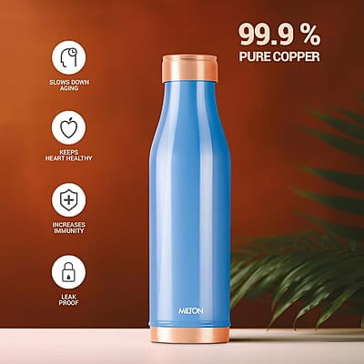 MILTON Copper Charge Water Bottle, 930 ml