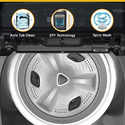 Whirlpool 8 Kg 5 Star Stainwash Royal Plus Fully Automatic Top Load Washing Machine Whirlpool 8 Kg 5 Star Stainwash Royal Plus Fully Automatic Top Load Washing Machine