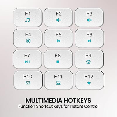 Portronics Ki-Pad 3 USB Wired Keyboard with Large Keycaps, Noise-Free Typing, Fn Multimedia Hotkeys, Full-Size Layout with Num Pad, Ergonomic Design, 1.5m USB Cable Portronics Ki-Pad 3 USB Wired Keyboard with Large Keycaps, Noise-Free Typing, Fn Multimedia Hotkeys, Full-Size Layout with Num Pad, Ergonomic Design, 1.5m USB Cable