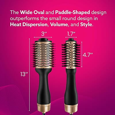 AGARO HV2179 1200 Watts Professional Volumizer Hair Dryer, 24K Gold Styling Surface AGARO HV2179 1200 Watts Professional Volumizer Hair Dryer, 24K Gold Styling Surface