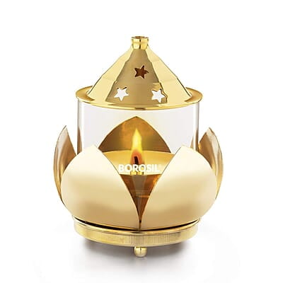 Borosil Subh Brass Diya, Medium