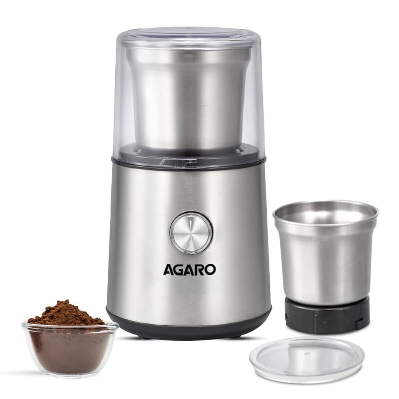 AGARO Regency Electric Coffee Grinder, 85 Grams, Coffee Grinder Machine, Espresso Grinder AGARO Regency Electric Coffee Grinder, 85 Grams, Coffee Grinder Machine, Espresso Grinder