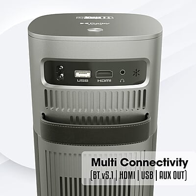 ZEBRONICS PIXAPLAY 18, Smart Vertical Projector, 3800 Lumens, 4K Support, Dolby Audio, 200 inch Screen Size, HDMI, USB, WiFi, Supports Bluetooth, 1080p Native, Electronic Focus, APP Support, Miracast ZEBRONICS PIXAPLAY 18, Smart Vertical Projector, 3800 Lumens, 4K Support, Dolby Audio, 200 inch Screen Size, HDMI, USB, WiFi, Supports Bluetooth, 1080p Native, Electronic Focus, APP Support, Miracast