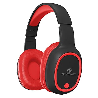 ZEBRONICS Thunder Bluetooth 5.3 Wireless Over ear Headphones with 60H Backup, Gaming Mode, Dual Pairing, ENC, AUX, Micro SD, Voice Assistant, Comfortable Earcups, Call Function ZEBRONICS Thunder Bluetooth 5.3 Wireless Over ear Headphones with 60H Backup, Gaming Mode, Dual Pairing, ENC, AUX, Micro SD, Voice Assistant, Comfortable Earcups, Call Function