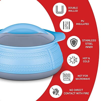 Milton Adore Jr. Insulated Inner Stainless Steel Casserole, Set of 3, (410 ml, 740 ml, 1.25 Litres) Milton Adore Jr. Insulated Inner Stainless Steel Casserole, Set of 3, (410 ml, 740 ml, 1.25 Litres)