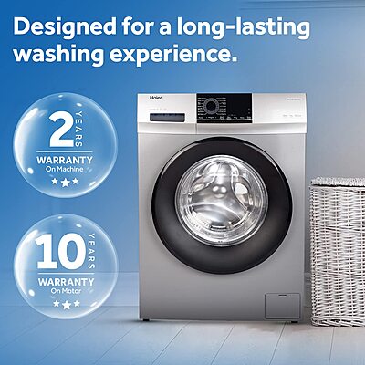 Haier 6.5Kg 5 Star Fully Automatic Washing Machine with Muscular Drum, LED Display
