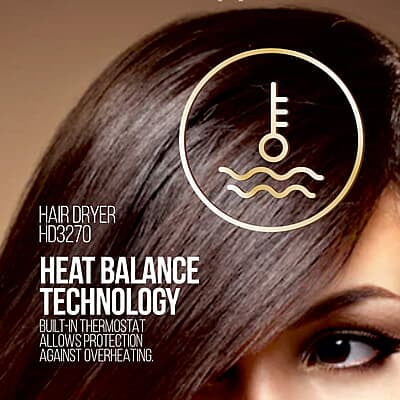 Havells 1700W 2-In-1 Hair Dryer With Diffuser & Thin Concentrator Heat Balance Technology Havells 1700W 2-In-1 Hair Dryer With Diffuser & Thin Concentrator Heat Balance Technology