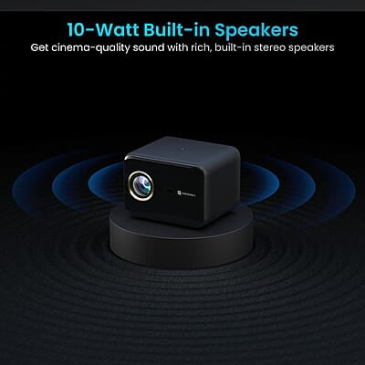 Portronics Beem 460 Smart LED Projector with 1080p Full HD, 4000 Lumens 10W Speakers