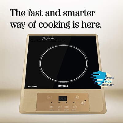 Havells Induction Cooktop Insta Cook 4 Cooking Options Glass Ceramic Plate Havells Induction Cooktop Insta Cook 4 Cooking Options Glass Ceramic Plate