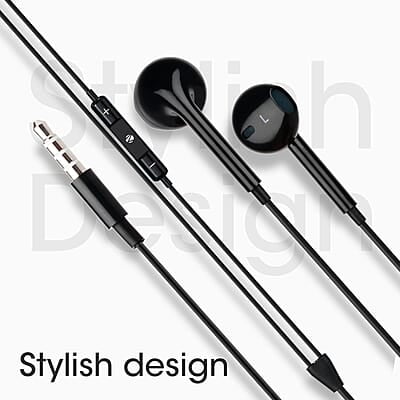 Zebronics Zeb-Buds 30 3.5Mm Stereo Wired In Ear Earphones With Mic For Calling, Volume Control, Multifunction Button, 14Mm Drivers, Stylish Eartip,1.2 Meter Durable Cable And Lightweight Design