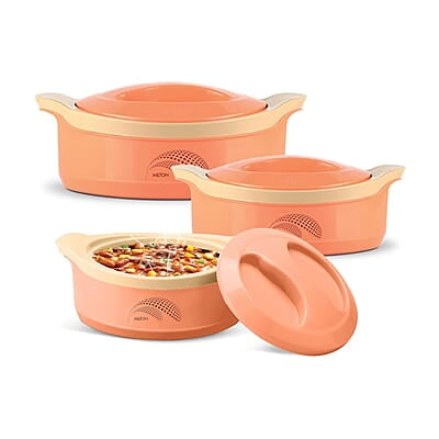 MILTON New Marvel Jr Inner Steel Casserole Gift Set of 3 MILTON New Marvel Jr Inner Steel Casserole Gift Set of 3