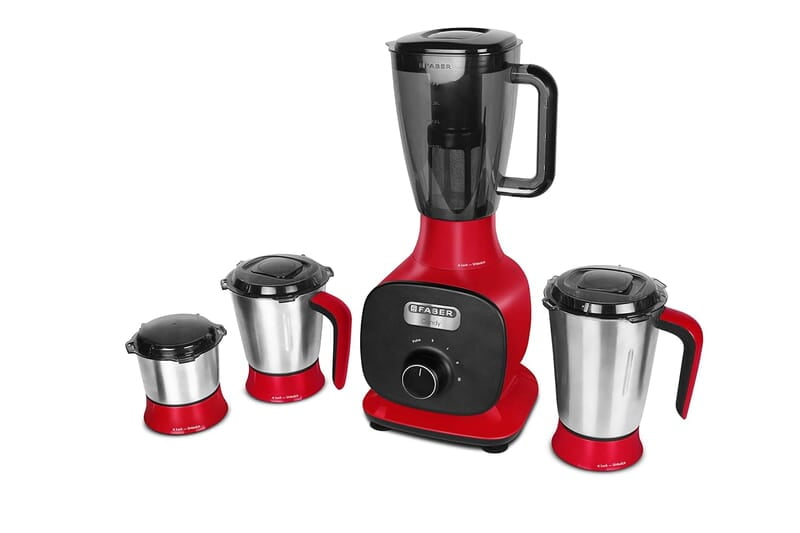 Faber FMG Candy 1000 3J 1000W Mixer Grinder with 3 Jar and 1 Fruit Filter, Mystic Red Faber FMG Candy 1000 3J 1000W Mixer Grinder with 3 Jar and 1 Fruit Filter, Mystic Red