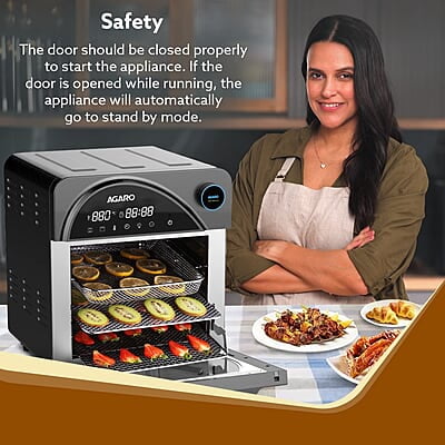AGARO Royal Air Fryer For Home, 14.5L, Rotisserie Convection Oven, 1700W, Electric Oven AGARO Royal Air Fryer For Home, 14.5L, Rotisserie Convection Oven, 1700W, Electric Oven