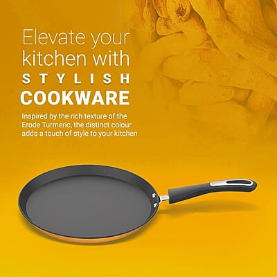 Preethi Dura Collection Non Stick Tawa, 28 cm, Gas & Induction Compatible Preethi Dura Collection Non Stick Tawa, 28 cm, Gas & Induction Compatible