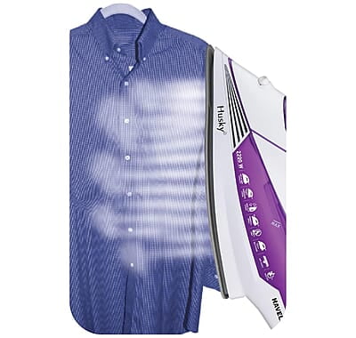 Havells Plastic Husky 2200 W Steam Iron With Auto Shut Off, Steam Boost, Vertical, Horizontal Ironing Havells Plastic Husky 2200 W Steam Iron With Auto Shut Off, Steam Boost, Vertical, Horizontal Ironing