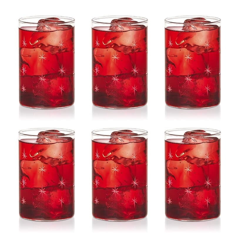 Borosil Vision Glasses Galaxy (Transparent, 350ml) Set of 6 Borosil Vision Glasses Galaxy (Transparent, 350ml) Set of 6