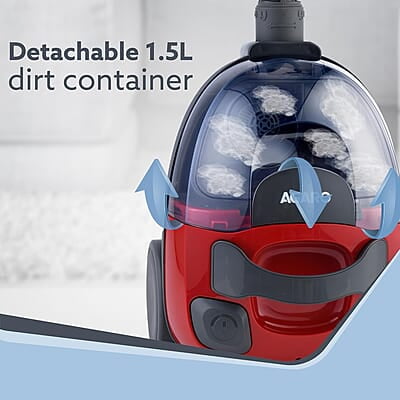 AGARO Primo Bagless Vacuum Cleaner, 1400Watts 24 kPa Suction power, 1.5L Dust Collector AGARO Primo Bagless Vacuum Cleaner, 1400Watts 24 kPa Suction power, 1.5L Dust Collector