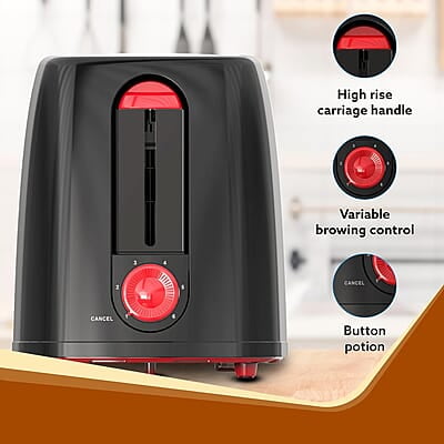 AGARO Olympia 750-Watt 2-Slice Pop-Up Toaster with 7 Toasting Settings AGARO Olympia 750-Watt 2-Slice Pop-Up Toaster with 7 Toasting Settings