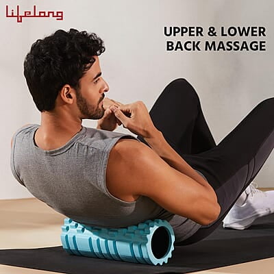 Lifelong Foam Roller for Exercise Gym- Deep Tissue Body Massage Roller for Back Pain, Neck & Knee Pain Relief Lifelong Foam Roller for Exercise Gym- Deep Tissue Body Massage Roller for Back Pain, Neck & Knee Pain Relief