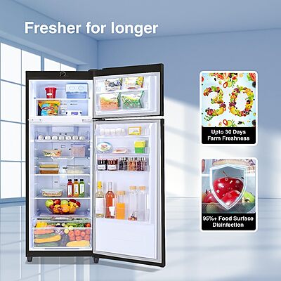 Godrej Edge 294 L 2 Star With 95%+ Food Surface Disinfection with Nano Shield TechnologyInverter Frost Free Double Door Refrigerator