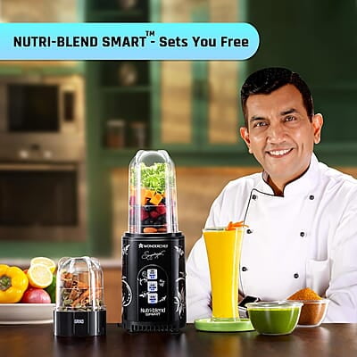 Wonderchef Nutri-blend Mixer, Grinder & Blender Powerful 400W 22000 RPM  2 Unbreakable Jars