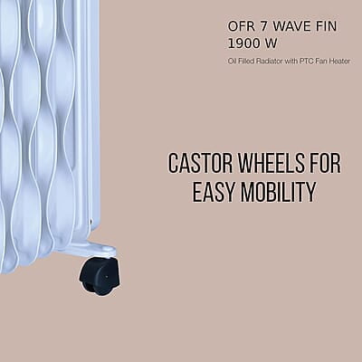 Havells OFR 7 Wave Fins with Fan 1900 watt white