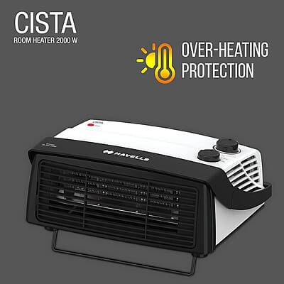 Havells Cista Room Heater, White, 2000 Watts Havells Cista Room Heater, White, 2000 Watts