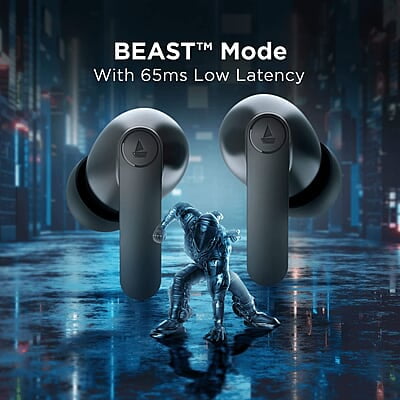 boAt Airdopes 121 PRO Truly Wireless in Ear Ear Buds w/Quad Mic ENx, Low Latency Mode for Gaming, 50H Playtime, IWP, IPX4, Battery Indicator Screen boAt Airdopes 121 PRO Truly Wireless in Ear Ear Buds w/Quad Mic ENx, Low Latency Mode for Gaming, 50H Playtime, IWP, IPX4, Battery Indicator Screen