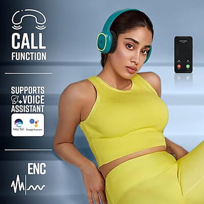 ZEBRONICS Thunder Bluetooth 5.3 Wireless Over ear Headphones with 60H Backup, Gaming Mode, Dual Pairing, ENC, AUX, Micro SD, Voice Assistant, Comfortable Earcups, Call Function ZEBRONICS Thunder Bluetooth 5.3 Wireless Over ear Headphones with 60H Backup, Gaming Mode, Dual Pairing, ENC, AUX, Micro SD, Voice Assistant, Comfortable Earcups, Call Function