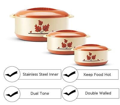 MILTON Orchid Jr. Casserole Gift Set of 3 MILTON Orchid Jr. Casserole Gift Set of 3