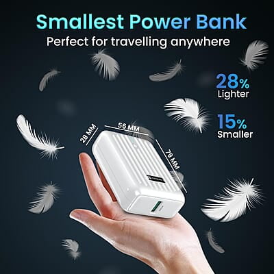 Portronics Zapcell 10k 10000mAh 22.5W Pocket Size Powerbank With Compact And Light Weight Design Portronics Zapcell 10k 10000mAh 22.5W Pocket Size Powerbank With Compact And Light Weight Design