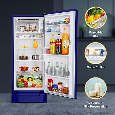 Whirlpool 192 L 5 Star Icemagic Powercool Inverter Direct-Cool Single Door Refrigerator Whirlpool 192 L 5 Star Icemagic Powercool Inverter Direct-Cool Single Door Refrigerator