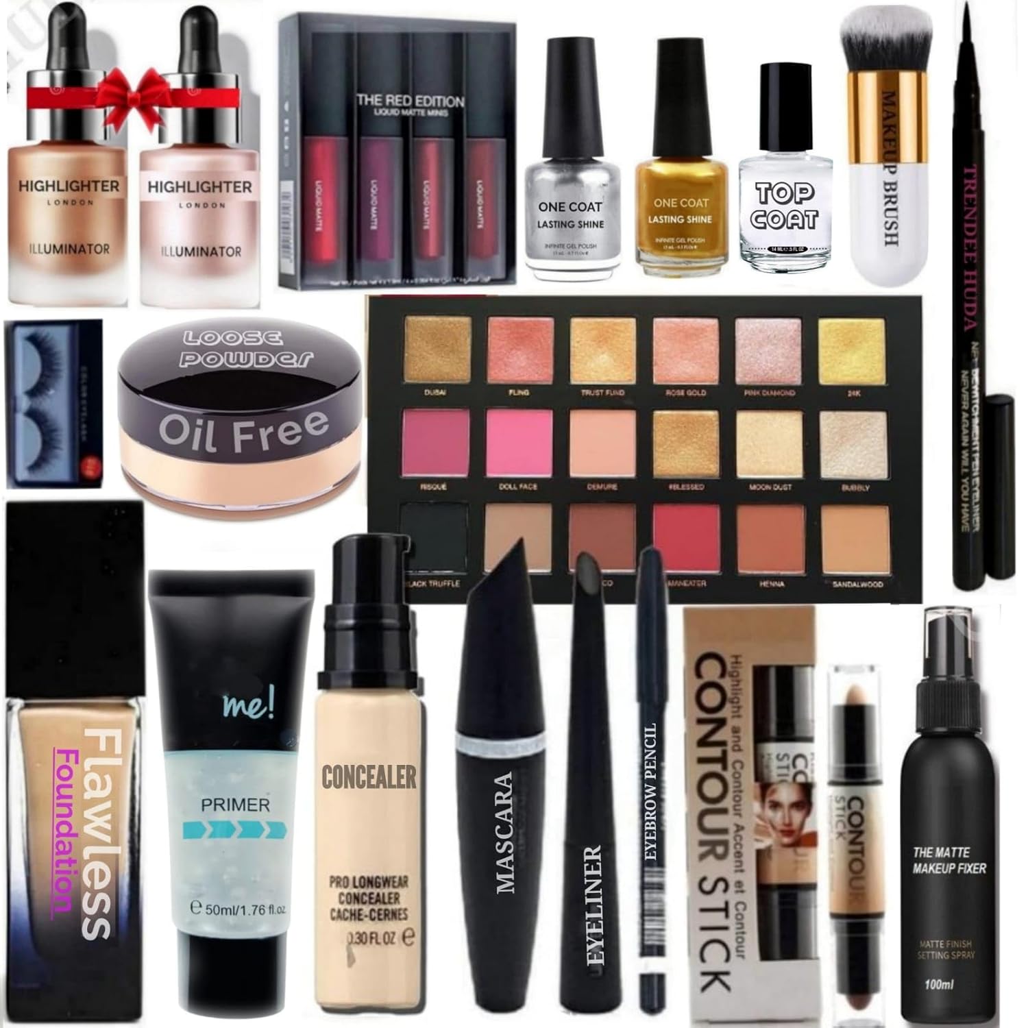 TRENDEE HUDA HD Professional Makeup Combo Kit For Women & Girls