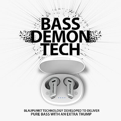 Blaupunkt Newly Launched Btw300 Bass Buds Truly Wireless Bluetooth in Ear Earbuds I Bass Demon Tech I Enc Crispr Tech I 40Hrs Playtime I Turbovolt Charging I Bt Version 5.3 I 80Ms Low Latency Blaupunkt Newly Launched Btw300 Bass Buds Truly Wireless Bluetooth in Ear Earbuds I Bass Demon Tech I Enc Crispr Tech I 40Hrs Playtime I Turbovolt Charging I Bt Version 5.3 I 80Ms Low Latency