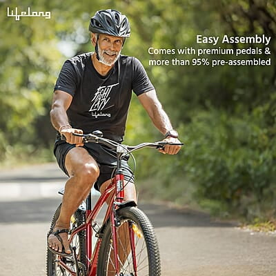 Lifelong Cycle for Men & Women - 27.5 T MTB Cycle - Single Speed Bike/Bicycle – V Brake Cycle - Rigid Fork - Mountain Bike Lifelong Cycle for Men & Women - 27.5 T MTB Cycle - Single Speed Bike/Bicycle – V Brake Cycle - Rigid Fork - Mountain Bike