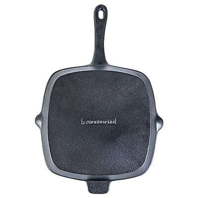 Wonderchef Forza Cast-iron 26 cm Grill Pan, Pre-Seasoned Cookware, Induction Friendly, 3.8 mm Wonderchef Forza Cast-iron 26 cm Grill Pan, Pre-Seasoned Cookware, Induction Friendly, 3.8 mm
