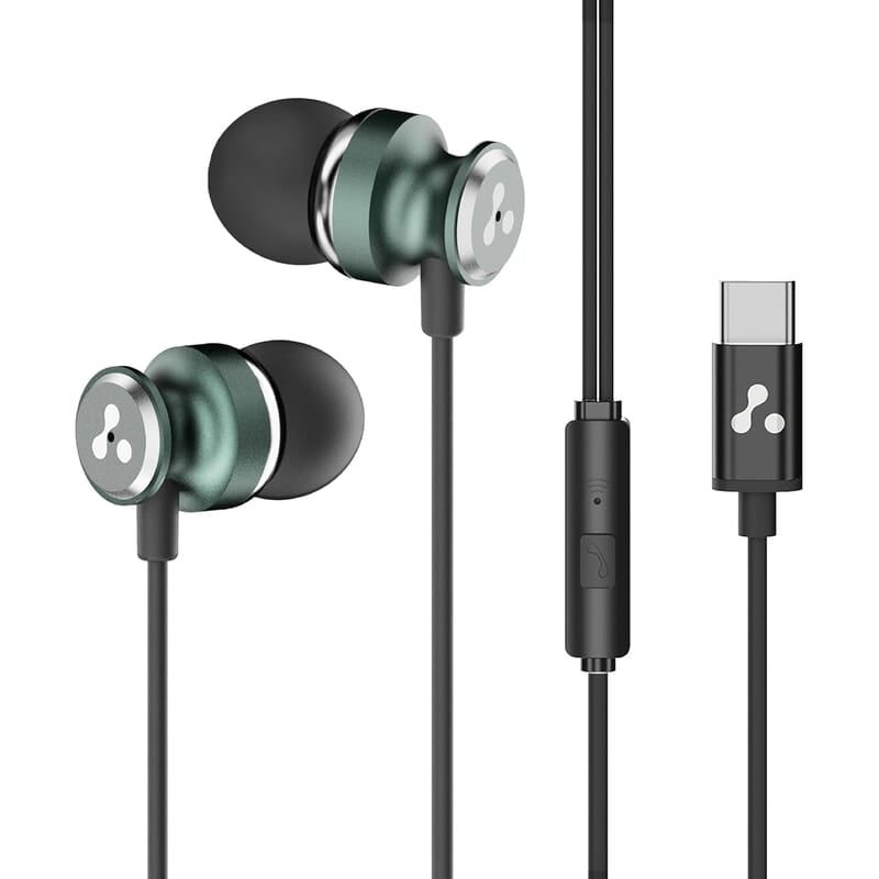Ambrane Type-C Wired Earphones, 10Mm Bass Drivers, Inline Controls for Type C Smartphones, Iphone 15 & Laptop, 1.2M Braided Anti Tangle Wire with Mic for Clear Calling Stringz 03 Ambrane Type-C Wired Earphones, 10Mm Bass Drivers, Inline Controls for Type C Smartphones, Iphone 15 & Laptop, 1.2M Braided Anti Tangle Wire with Mic for Clear Calling Stringz 03