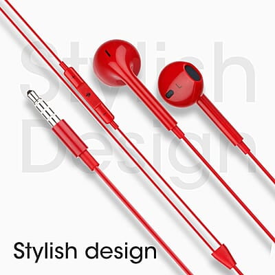 Zebronics Zeb-Buds 30 3.5Mm Stereo Wired In Ear Earphones With Mic For Calling, Volume Control, Multifunction Button, 14Mm Drivers, Stylish Eartip,1.2 Meter Durable Cable And Lightweight Design