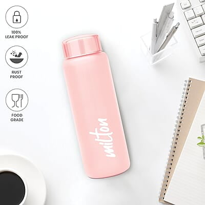 MILTON Aqua 750 Stainless Steel Water Bottle, 750 mlSingle walled Leak Proof